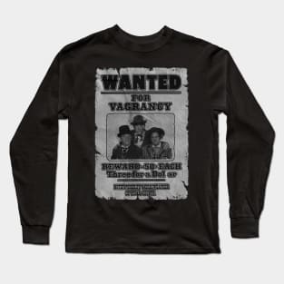 VINTAGE -  WANTED The Three Stooges Long Sleeve T-Shirt